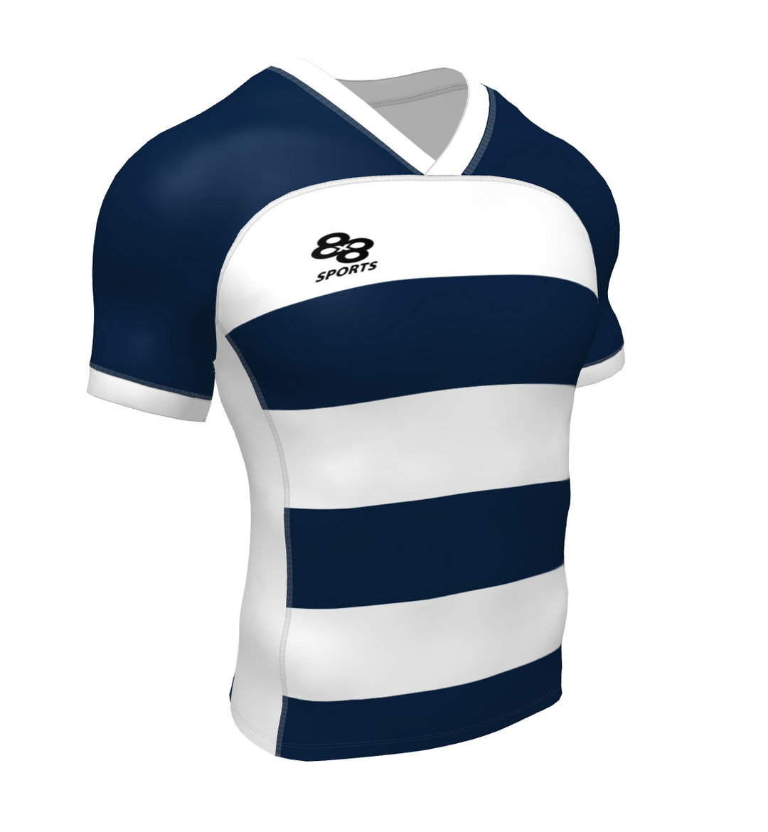 ☆FREEDOM☆ Mesh Rugby Jersey Navy FD24SWTS0240NV Elite Rugby Jersey - Stripe Navy – 8x8 Sports